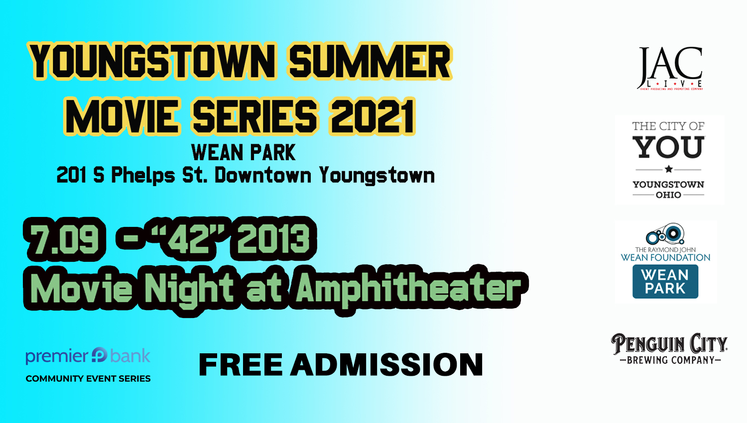 Youngstown Summer Movie Series