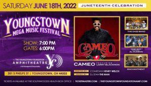 Youngstown Mega Music Festival feat. Cameo, The Dazz Band and One Way.