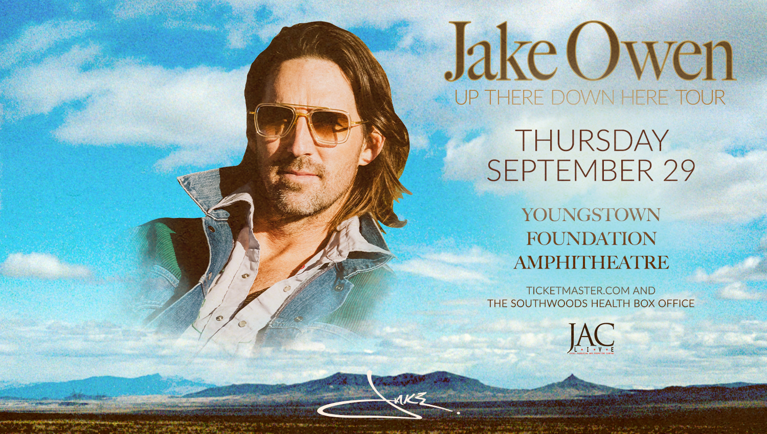 Jake Owen: Up There Down Here Tour.